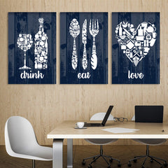 Dring Eat Love Wall Art