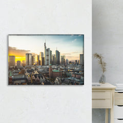 City Skylines with Sunset