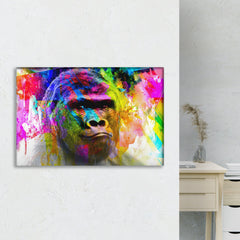 Gorrila Face Canvas Wall Art
