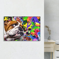 Bull Dog Canvas Wall Art