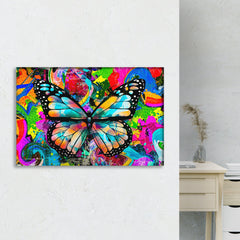 Multicolor Beautiful Butterfly Art