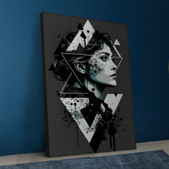 Face Canvas Abstract Art