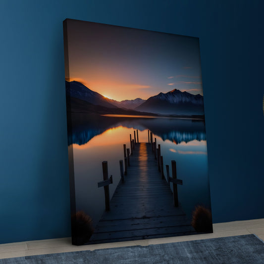 Majestic Cliffside Sunset