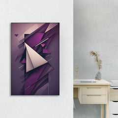 Purple Tri Abstract Art