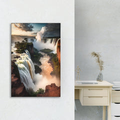 Glistening Waterfall Mist