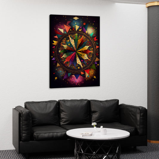 Serenity Swirls Mandala Canvas