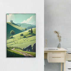 Radiant Sunset Fields