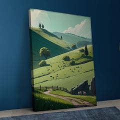 Radiant Sunset Fields