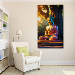 Tranquil Buddha Canvas Wall Art – Meditative Serenity for Home & Office Decor