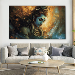 Divine Aura of Lord Shiva Canvas Wall Art Prints – Spiritual Home Decor