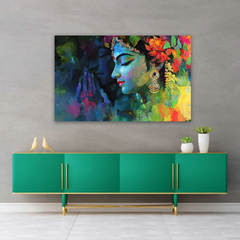 Radha Krishna Vibrant Canvas Wall Art Prints – Artistic Home Décor