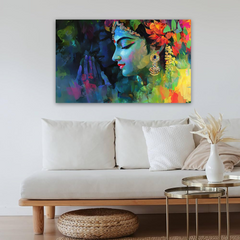 Radha Krishna Vibrant Canvas Wall Art Prints – Artistic Home Décor