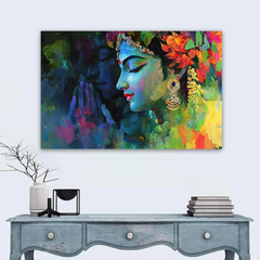 Radha Krishna Vibrant Canvas Wall Art Prints – Artistic Home Décor