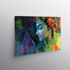 Radha Krishna Vibrant Canvas Wall Art Prints – Artistic Home Décor