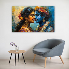 Radha Krishna Divine Canvas Wall Art Prints – Spiritual Home Décor