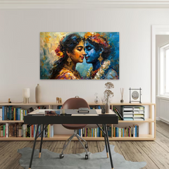 Radha Krishna Divine Canvas Wall Art Prints – Spiritual Home Décor