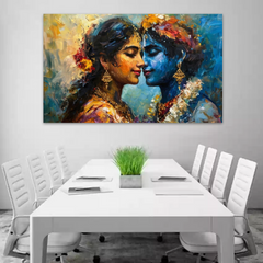 Radha Krishna Divine Canvas Wall Art Prints – Spiritual Home Décor