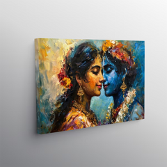 Radha Krishna Divine Canvas Wall Art Prints – Spiritual Home Décor