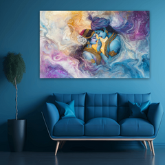 Radha Krishna Ethereal Canvas Wall Art Prints – Graceful Home Decor