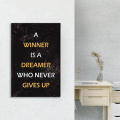 Dreamer Never Gives UP - Motivational Quotes.